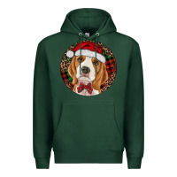 Sports Green beagle christmas ornament Premium Hoodie - RanaPortraitStore