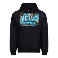 Black hello winter Urban Hoodie - RanaPortraitStore