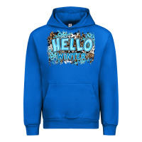 Cobalt hello winter Urban Hoodie - RanaPortraitStore