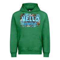 Emerald hello winter Urban Hoodie - RanaPortraitStore