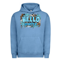 Pigment Pebble Blue hello winter Urban Hoodie - RanaPortraitStore