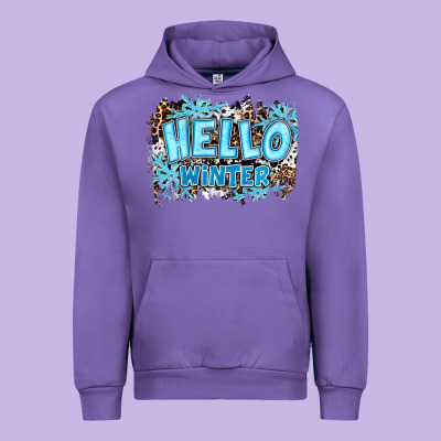 Hello Winter Urban Hoodie Designed By Ranaportraitstore