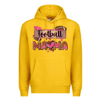 Lemon football mama with leopard Premium Hoodie - Zillion Design Studio