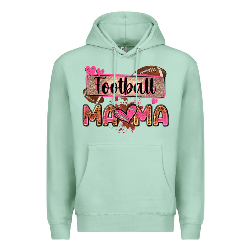 Football Mama With Leopard Premium Hoodie by Zillion Design Studio | Teevron