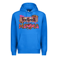 True Royal football mama with leopard Premium Hoodie - Zillion Design Studio