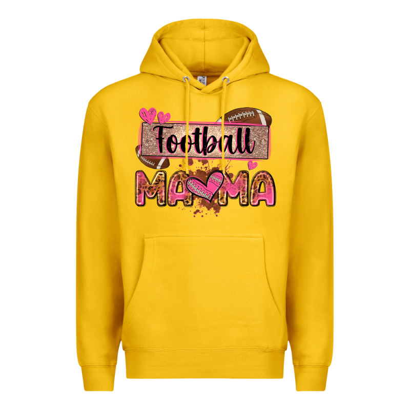 Football Mama With Leopard Premium Hoodie by Zillion Design Studio | Teevron