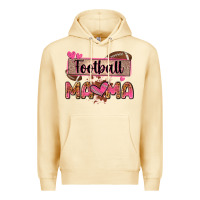 Pina Colada football mama with leopard Premium Hoodie - Zillion Design Studio