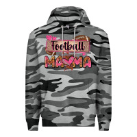 Slate Camo football mama with leopard Premium Hoodie - Zillion Design Studio