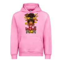 Fuchsia Pink softball mom afro messy bun Urban Hoodie - texasbilliewilder