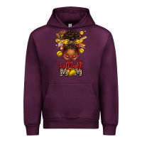 Mauve Wine softball mom afro messy bun Urban Hoodie - texasbilliewilder