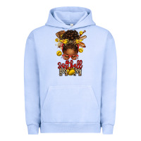 Pigment Grape Ice softball mom afro messy bun Urban Hoodie - texasbilliewilder