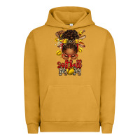 Pigment Peanut Butter softball mom afro messy bun Urban Hoodie - texasbilliewilder