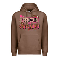 Chestnut football granny with leopard Premium Hoodie - Zillion Design Studio
