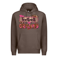 Coffee football granny with leopard Premium Hoodie - Zillion Design Studio
