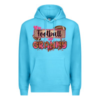 Football Granny With Leopard Premium Hoodie | Teevron