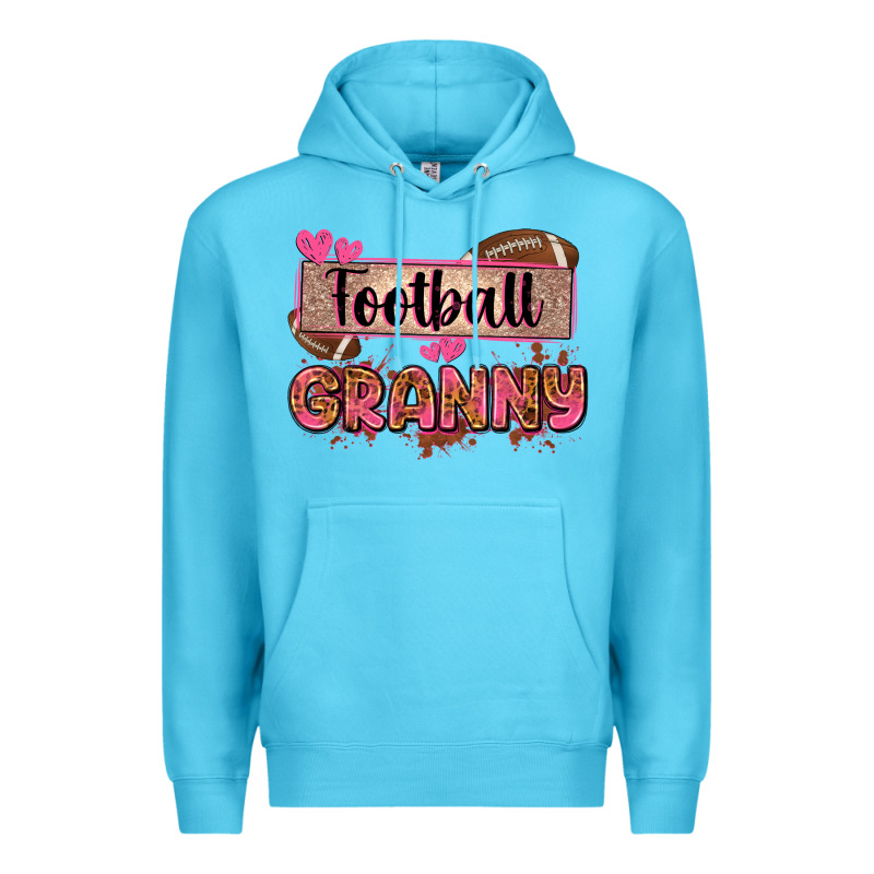 Football Granny With Leopard Premium Hoodie by Zillion Design Studio | Teevron