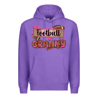 Purple football granny with leopard Premium Hoodie - Zillion Design Studio