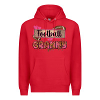 Red football granny with leopard Premium Hoodie - Zillion Design Studio