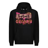 Black football granny with leopard Premium Hoodie - Zillion Design Studio