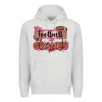 Dove Grey football granny with leopard Premium Hoodie - Zillion Design Studio