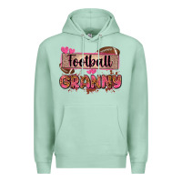 Seafoam football granny with leopard Premium Hoodie - Zillion Design Studio