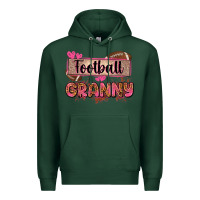 Sports Green football granny with leopard Premium Hoodie - Zillion Design Studio