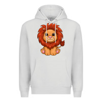 Dove Grey lion Premium Hoodie - texasbilliewilder