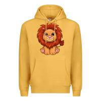 Mustard lion Premium Hoodie - texasbilliewilder