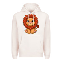 Pale Pink lion Premium Hoodie - texasbilliewilder