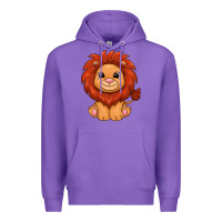 Purple lion Premium Hoodie - texasbilliewilder