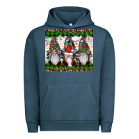 Pigment Midnight Navy gnomes Christmas Urban Hoodie - RanaPortraitStore