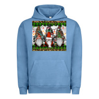 Pigment Pebble Blue gnomes Christmas Urban Hoodie - RanaPortraitStore