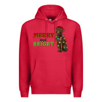 Cardinal merry and bright labrador Premium Hoodie - RanaPortraitStore