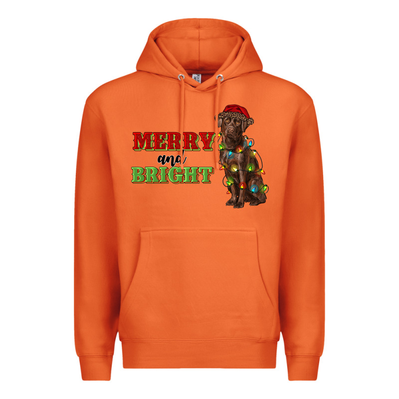 Merry And Bright Labrador Premium Hoodie by RanaPortraitStore | Teevron