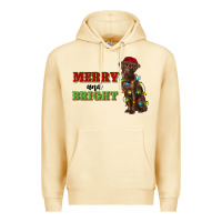 Pina Colada merry and bright labrador Premium Hoodie - RanaPortraitStore