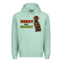 Seafoam merry and bright labrador Premium Hoodie - RanaPortraitStore