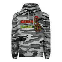 Slate Camo merry and bright labrador Premium Hoodie - RanaPortraitStore