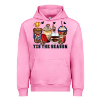 Fuchsia Pink tis' the season american football coffee cups Urban Hoodie - Zillion Design Studio