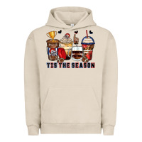 Pigment French Oak tis' the season american football coffee cups Urban Hoodie - Zillion Design Studio