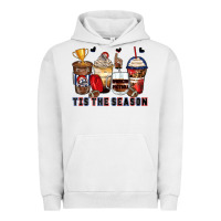 Pigment Lunar Rock tis' the season american football coffee cups Urban Hoodie - Zillion Design Studio