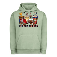 Pigment Oil Green tis' the season american football coffee cups Urban Hoodie - Zillion Design Studio