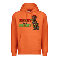 Carrot merry and bright labrador Premium Hoodie - RanaPortraitStore
