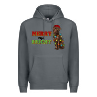 Rock merry and bright labrador Premium Hoodie - RanaPortraitStore