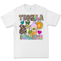 White Tequila Sunshine Premium Tee - CowhideDigitalArt