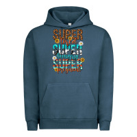 Pigment Midnight Navy super tired super hungry super pregnant Urban Hoodie - texasbilliewilder