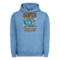 Pigment Pebble Blue super tired super hungry super pregnant Urban Hoodie - texasbilliewilder
