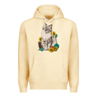 Pina Colada siberian cat sunflower and gemstone Premium Hoodie - texasbilliewilder