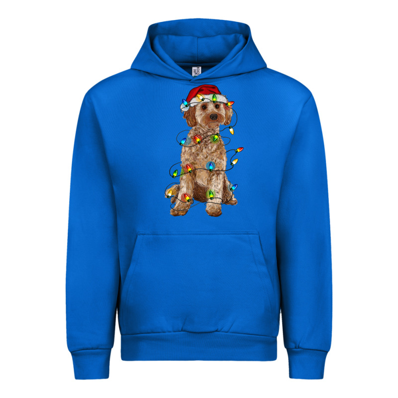 Cockapoo With Christmas Lights Urban Hoodie by RanaPortraitStore | Teevron