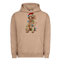 Pigment Burro cockapoo with christmas lights Urban Hoodie - RanaPortraitStore