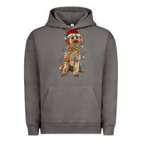 Pigment Tornado cockapoo with christmas lights Urban Hoodie - RanaPortraitStore